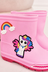 Detské galoshes s ružovým poníkom