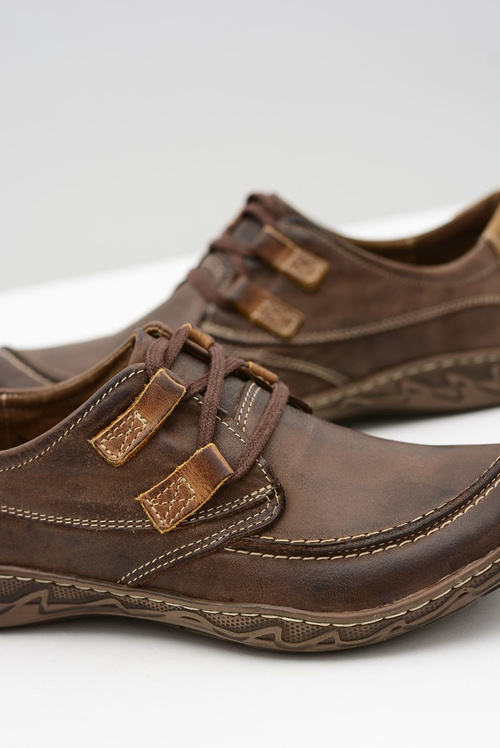 Pánska kožená hnedá elton topánky