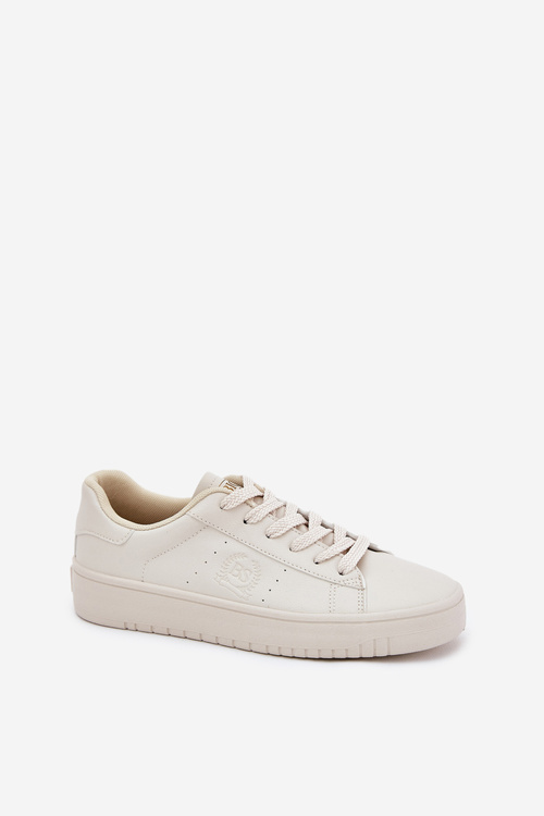Nízke Dámske Tenisky Z Eko Kože Big Star NN274578 Béžové