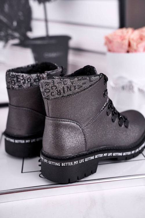 Dětské boty zateplené šedéSnowflake