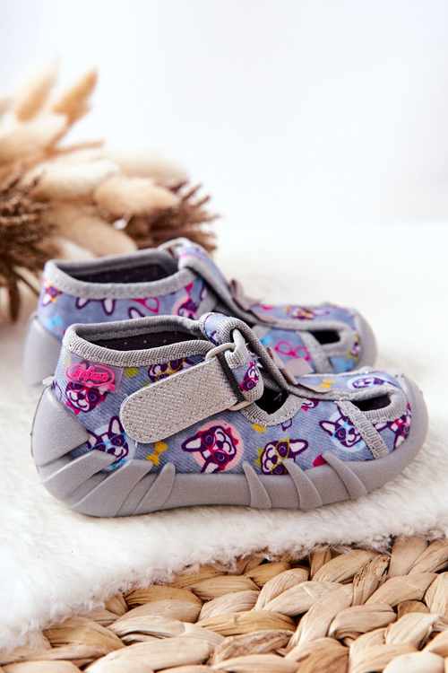 Boty Befado Suchý zip 190P093 Šedomodrý