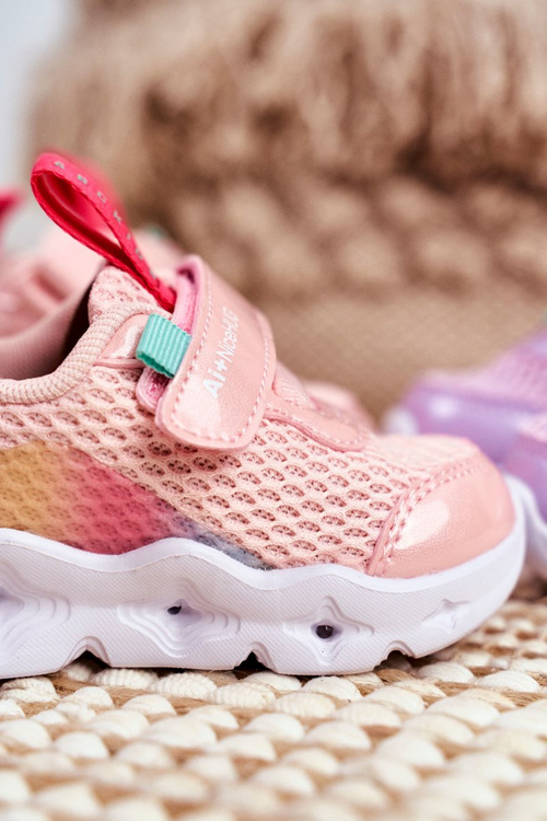 Dětská Sportovni Obuv Zářící Růžové ABCKIDS B011105220