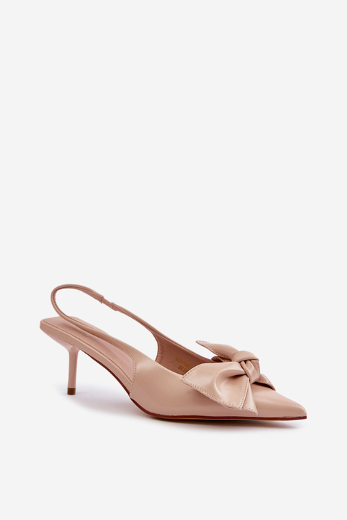 Lodičky S Mašľou Eko Koža Béžové Emirenna