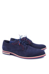 Pánske topánky Bednarek Elegantné kožené nubuck Navy Blue Pietro