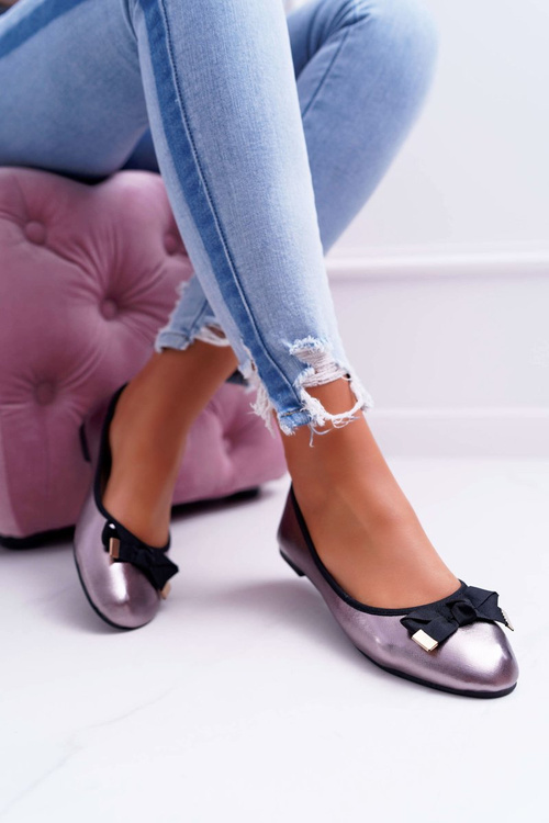 Dámské Baleríny Elegantní Pewter LaDonna