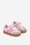 Sportovní Boty Sneakers Dětské Na Suchý Zip Růžové Adelina
