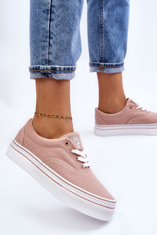 Dámske tenisky na platforme Big Star LL274229 Pink