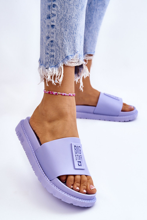 Dámska veľká hviezda LL274431 Svetelné fialové papuče