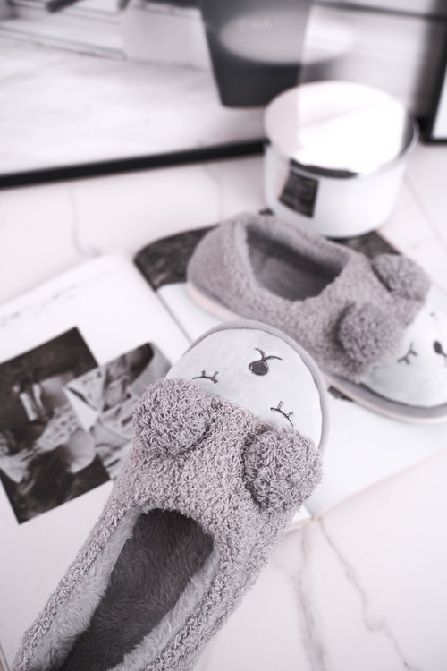 Dámske kožušinové papiere sivé sladké