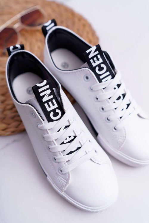 Dámské Tenisky Bílé s černým proužkem Nigrid