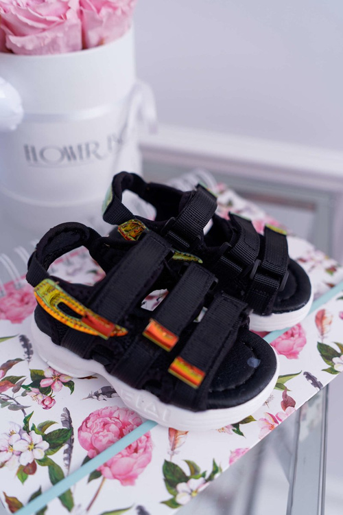 Dětské Sandály na Suchý Zip Černé Kimmi