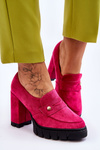 Elegantní semišové boty na vysokém podpatku Fuchsie Mintore