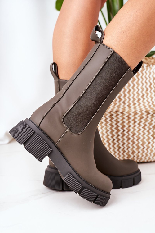 Teplé Boty Pérka Tmavě Zelené Must Have