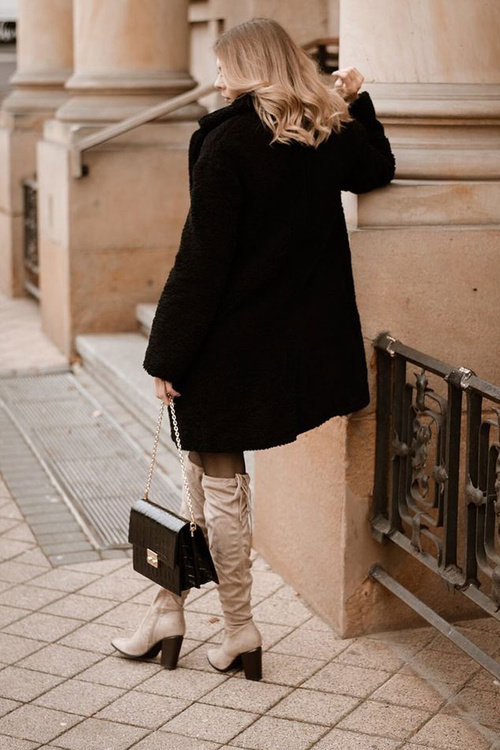 Ženské topánky na semišovom post béžové monleins