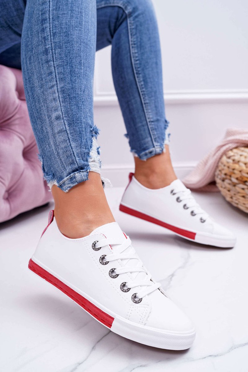 Dámsky biely červený remienok Nigrid2