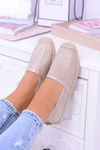 Ttřpytivé Espadrilky Lu Boo Zlaté 