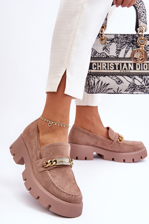 Klasické semišové mokasíny na Massive Brown Catch Me!