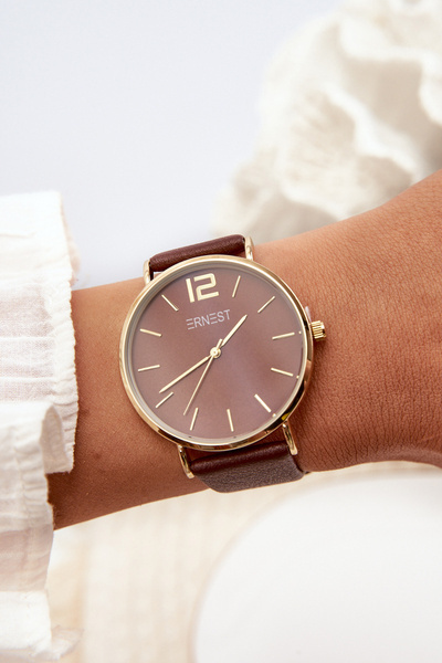 Dámské Hodinky Ernest Tmavě Hnědé Sandmill