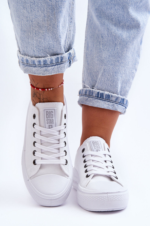 Dámské tenisky s platformou Big Star LL274A177 bílé