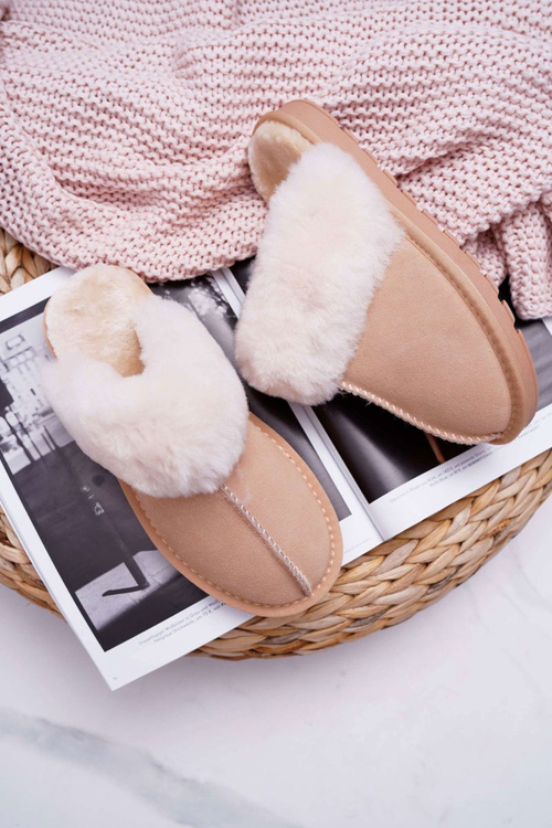 Dámské papuče béžové Mirendy