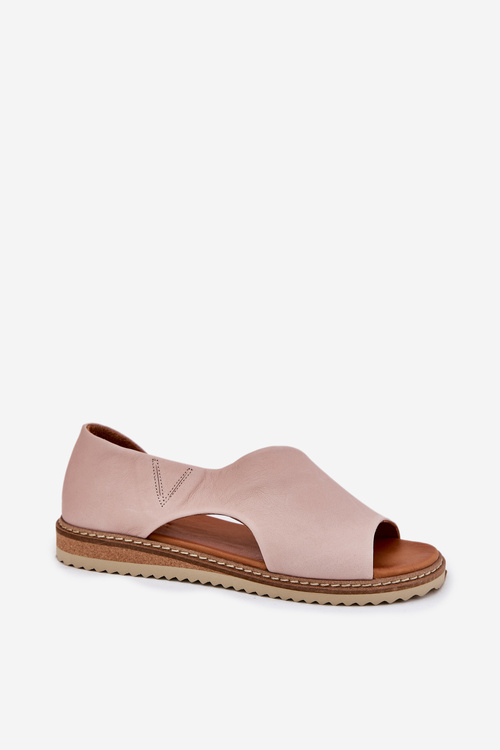 Dámské kožené sandály Artiker 46C1018 Světle růžové