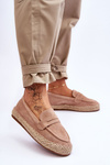 Ženské semišové espadrilles beige keyla