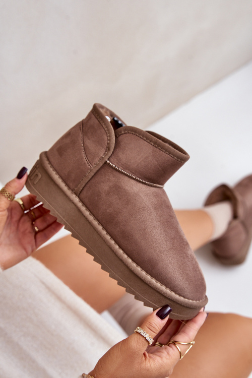 Dámské Sněhule Na Platformě D.Franklin DFSH370010 Taupe