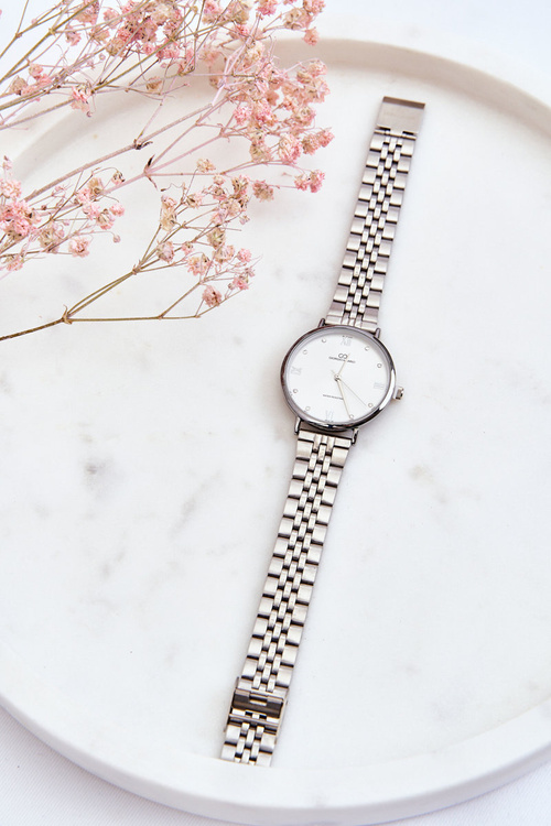 Dámské vodotěsné hodinky Světlé ciferník Giorgio&Dario stříbrny