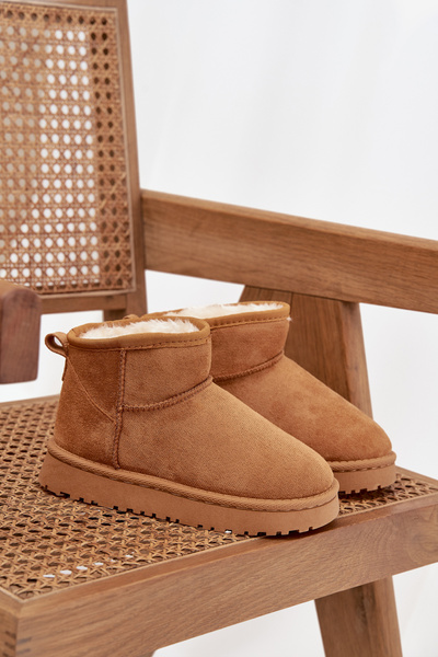 Detské zimné snehule pre mládež s kožušinkou Camel Mireya