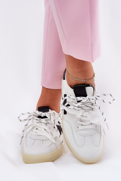 Nízké Dámské Sportovní Boty Bílé Zelevelis