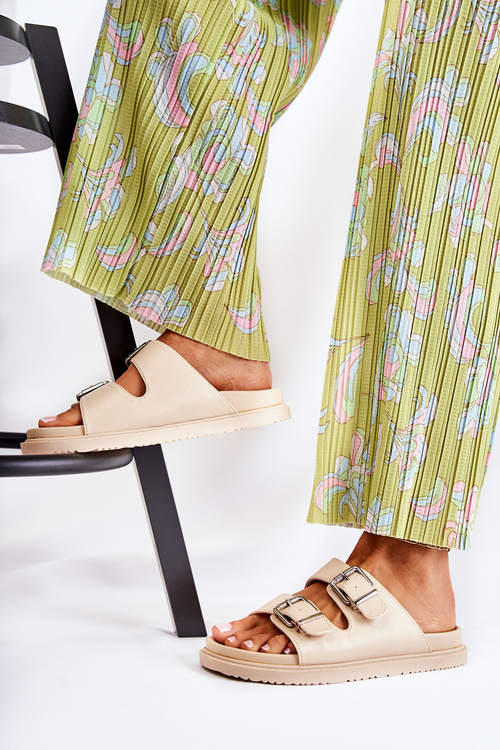 Klasické dámské pantofle béžove Weston