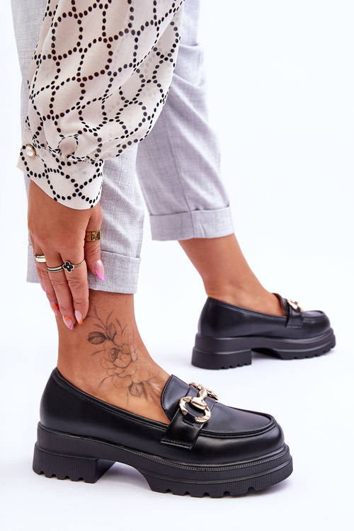 Dámské kožené slip-on mokasíny Černe Albie