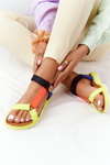 Dámské Sandály Na Gumové Podrážce Vícebarevné Stranger