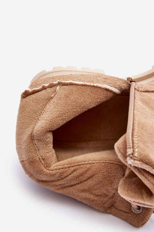 Ocieplené Zimní Boty Z Ušlechtilé Kůže Tmavě Bežové Alden