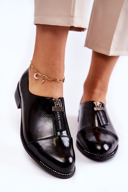 Lakované Módní boty Laura Messi 2532 Černe