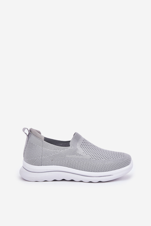 Dámske Textilné Slip-On Tenisky Šedé Adiora