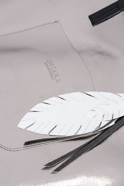 Veľká dámska taška na kupcu striebra + menšia kabelka