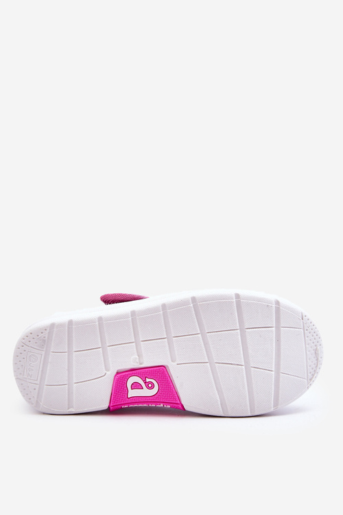 Detské baleríny na suchý zips v Navy-Pink Print Selah