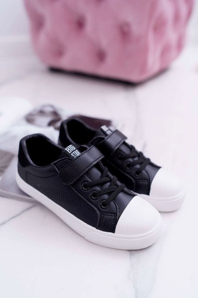 Dětské Tenisky Se Suchým Zipem Big Star DD374108 Černé