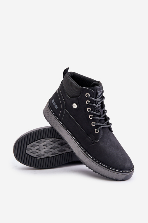 Pánské Šněrovací Boty Big Star OO174559 Hi-Poly System Černé