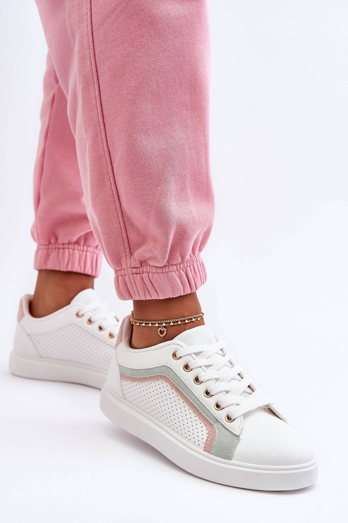 Klasické dámske biele a ružové športové topánky Amaranti