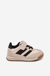 Dětské Sneakersy Sportovní Boty Na Suchý Zip Béžové Viona
