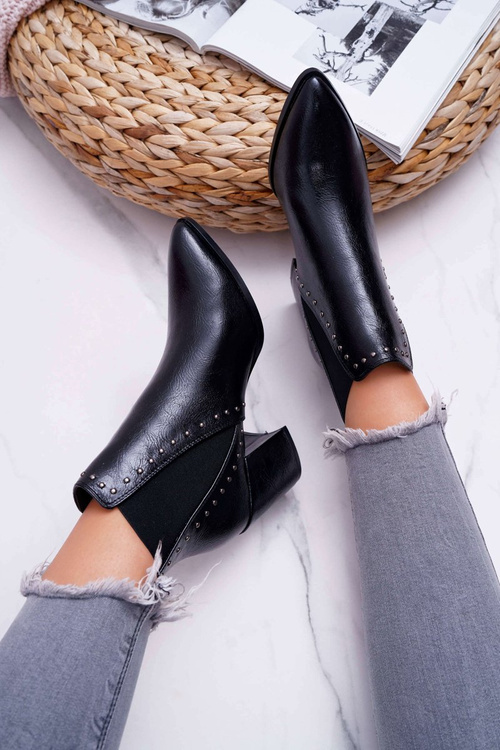 Vysoké podpätky žien Black Trini s gumou