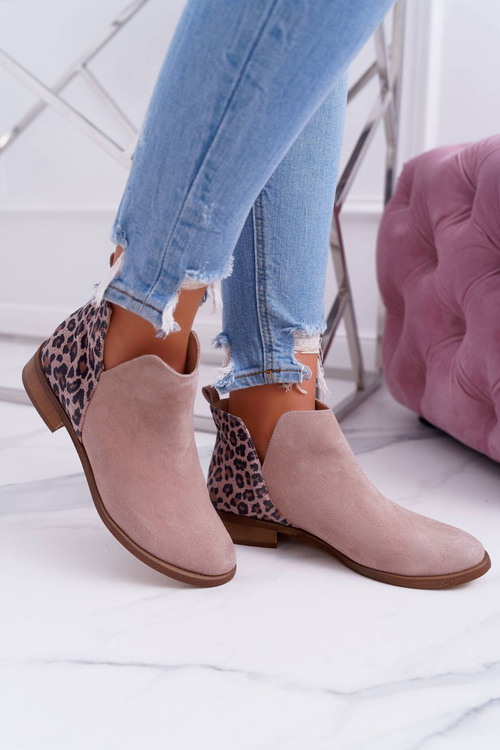 Dámske ploché topánky, jarné kožené béžové šialenstvo