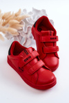 Dětské Tenisky Na Suchý Zip Big Star DD374030 Červená černá