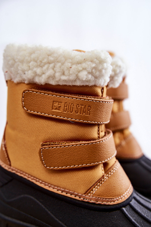 Dětské sněhule na suchý zip Big Star KK374237 Velbloud