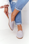 Dámské Polobotky Slip-on Semišové Šedé Twinky