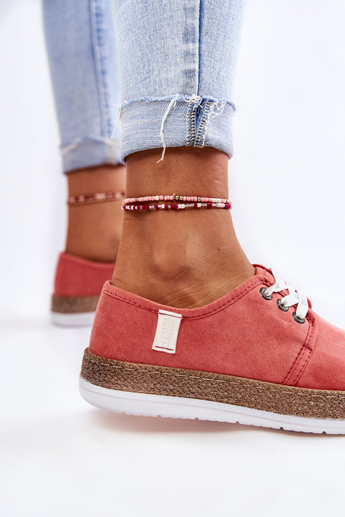 Dámské nízké tenisky Memory Foam System Big Star KK276006 Korále