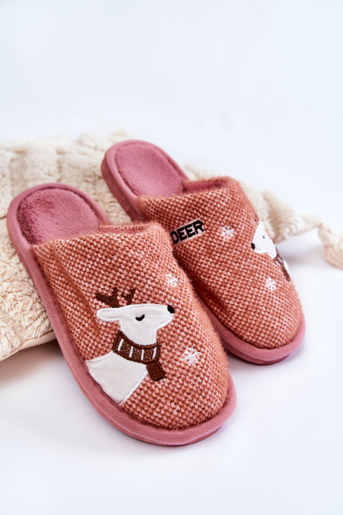 Dámska vianočná papie s sobom Pink Millio