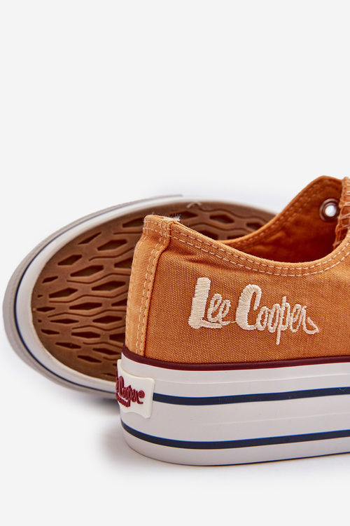 Dámské tenisky na tlusté podrážce Lee Cooper LCW-24-31-2216 Oranžové